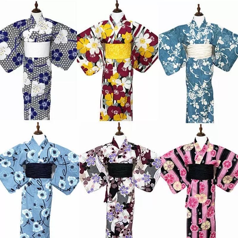 Women'S Formal Traditional Wear - Kimono Dames Zomer Yukata Katoen Retro