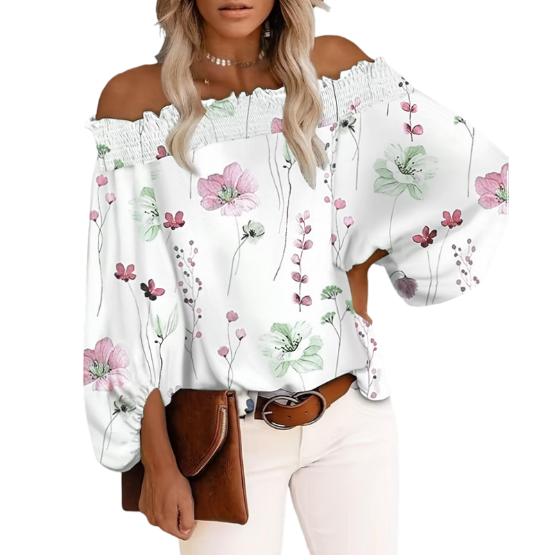 Women'S Formal Wear Blouse - Plus Size Nieuwe dames casual bloemenprint