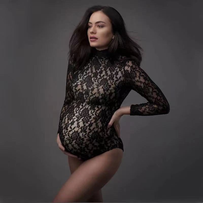 Women'S Formal Wear Jumpsuit - Kant moederschap fotografie rekwisieten jumpsuit rekbare