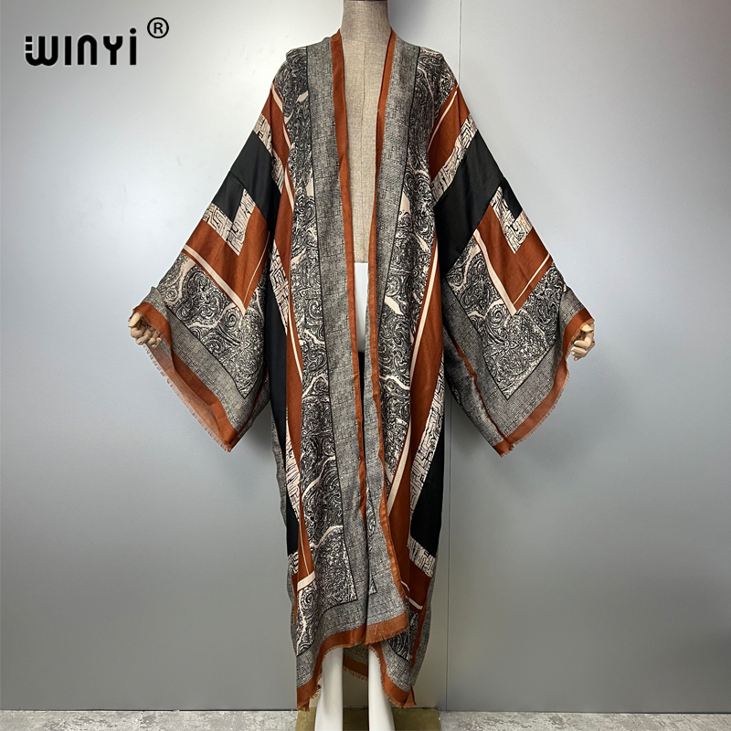 Young Women'S Formal Wear - WINYI bohemien kimono print vest Vrouwen
