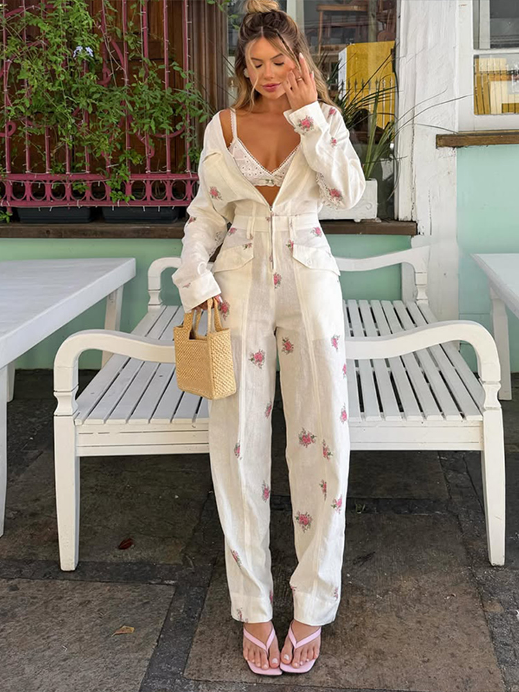 2026 Herfst Elegante Print Vro - Women'S Formal Wear Jumpsuit recensie en prijs