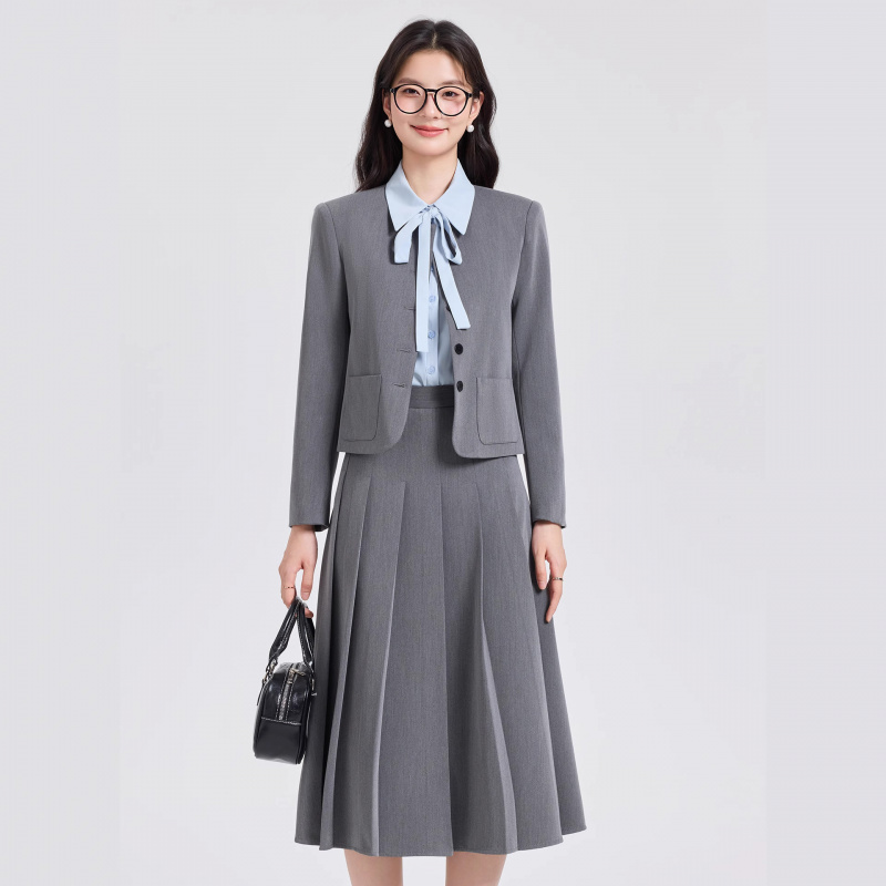 Grijze korte pakset voor dames - Women Formal Wear Interview recensie en prijs