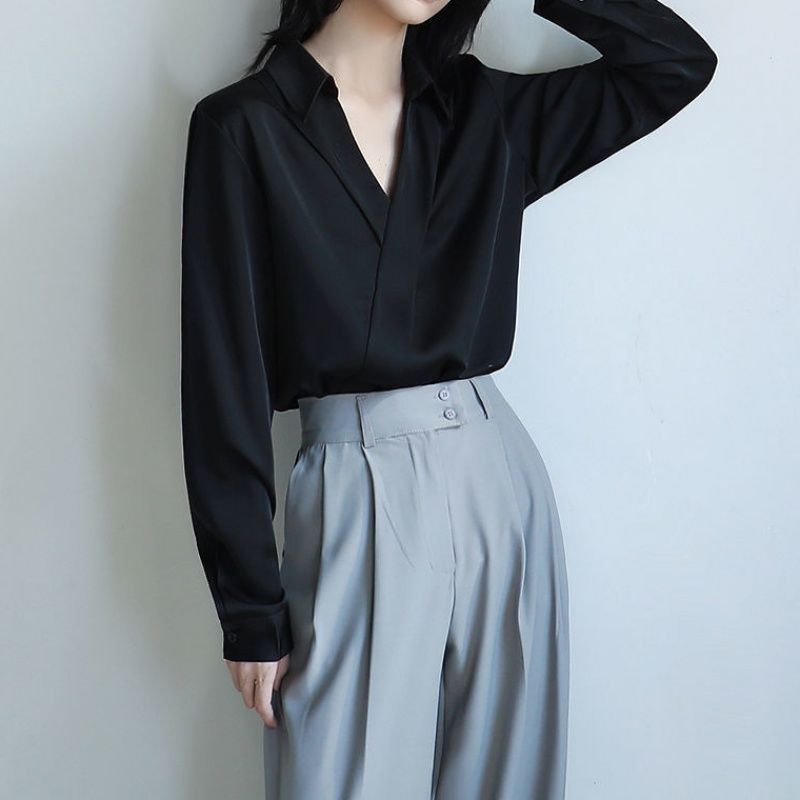 Gidyq Vrouwen Zwart Chiffon Sh - Women'S Formal Wear Blouse recensie en prijs