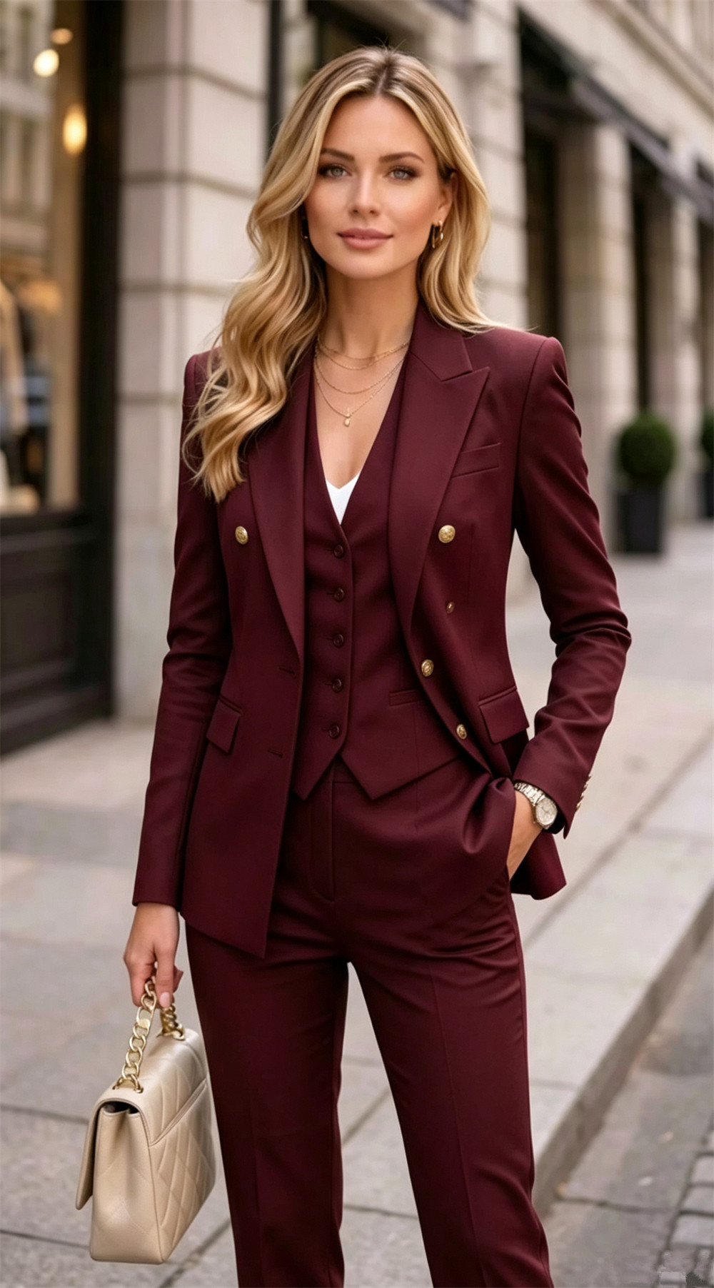 Lavendel Dames Dubbelgespeld 2 - Blazer Set Women Formal recensie en prijs
