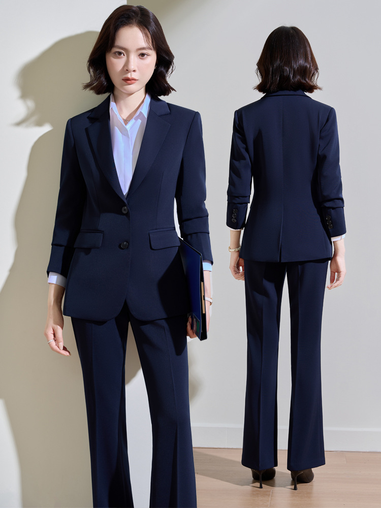 Donkerblauw professioneel pak  - Women Formal Wear Interview recensie en prijs
