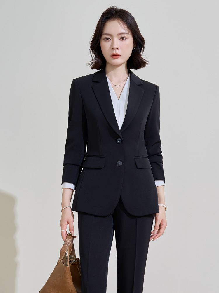 Donkerblauw professioneel pak  - Women Formal Wear Interview recensie en prijs