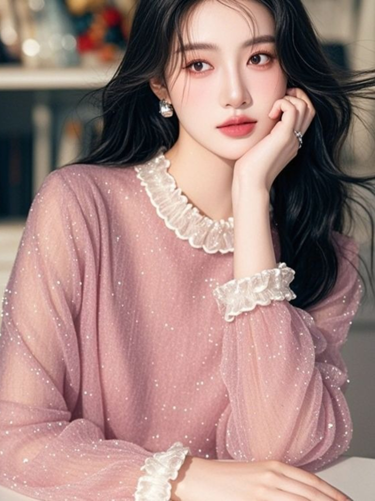 Franse zoete blouses ruches pa - Women'S Formal Wear Blouse recensie en prijs