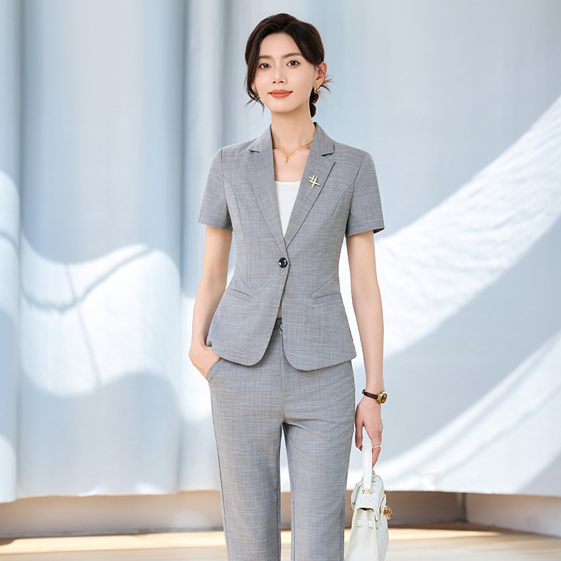 Damespak met korte mouwen voor - Women Formal Wear Interview recensie en prijs