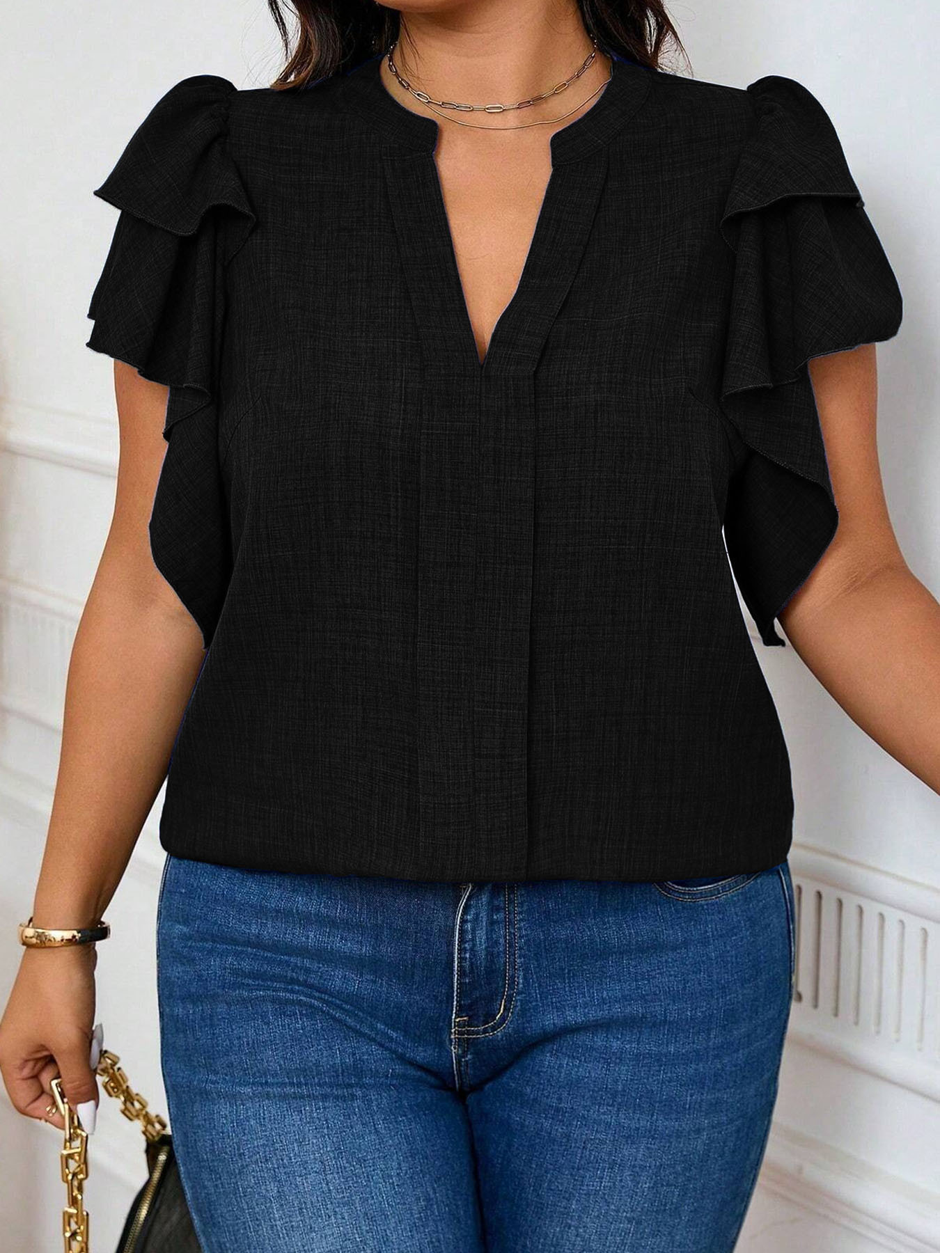 Elegante damesblouse met V-hal - Women'S Formal Wear Blouse recensie en prijs