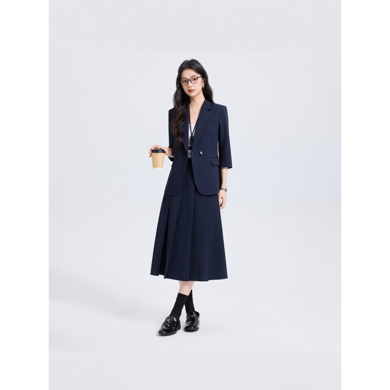 Marineblauwe damespakset voor  - Women Formal Wear Interview recensie en prijs