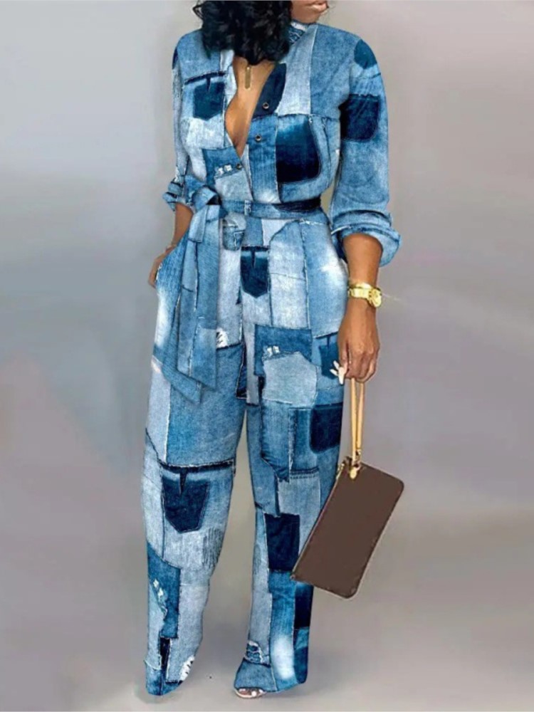 Vrouwen Mode Brief Print Lange - Women'S Formal Wear Jumpsuit recensie en prijs