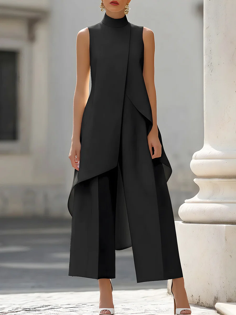 Mouwloze jumpsuit met hoge hal - Women'S Formal Wear Jumpsuit recensie en prijs