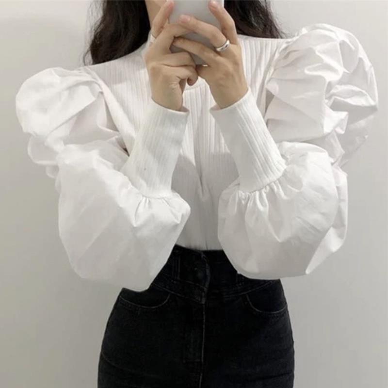 Gebreide Pofblouse Met Lange M - Women'S Formal Wear Blouse recensie en prijs