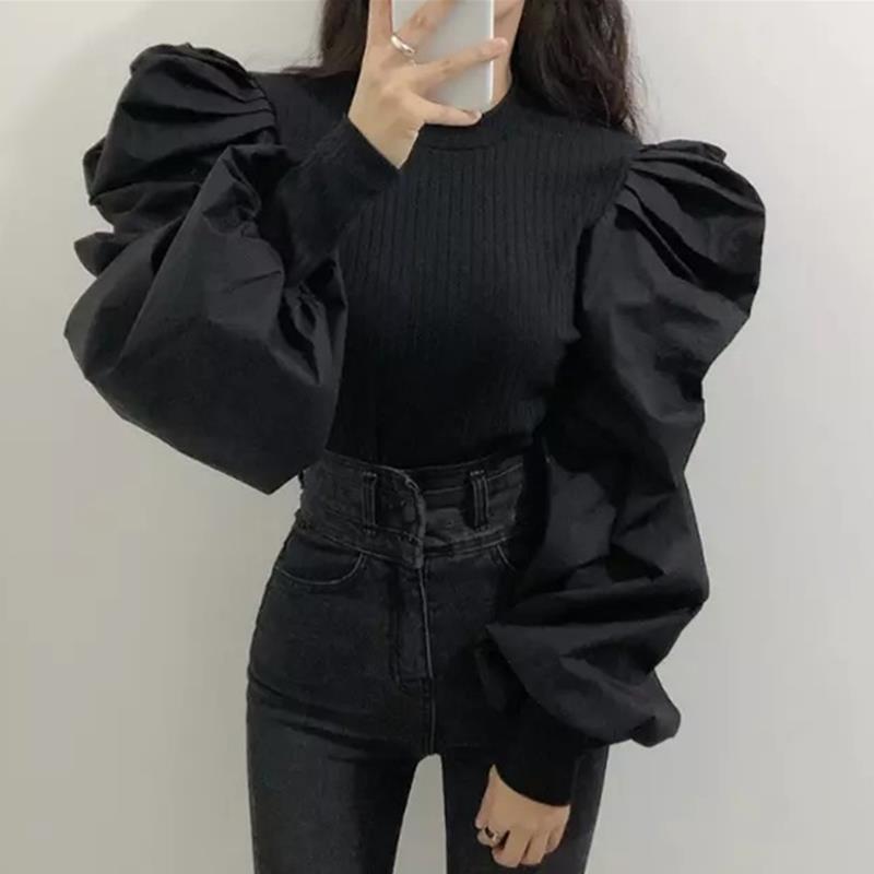 Gebreide Pofblouse Met Lange M - Women'S Formal Wear Blouse recensie en prijs