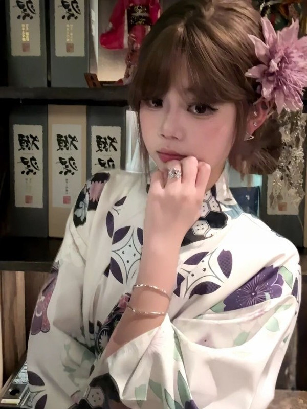Traditionele paarse kimono-bad - Women'S Formal Traditional Wear recensie en prijs